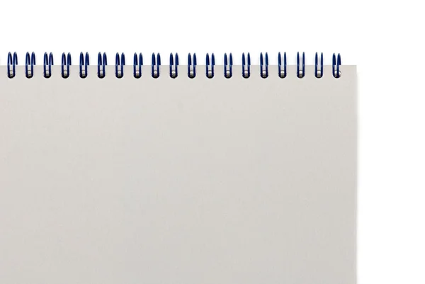 Beyaz arka plan üzerinde izole not defteri — Stok fotoğraf
