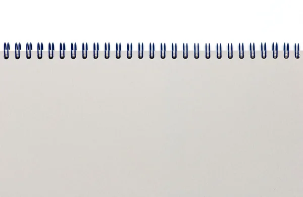 Na białym tle na białym tle notatnik — Zdjęcie stockowe