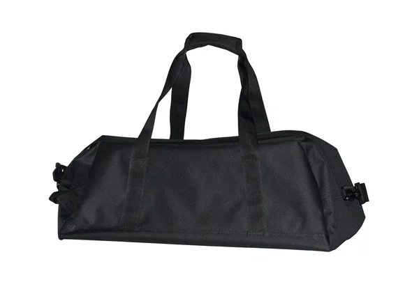 Чёрная спортивная сумка — стоковое фото