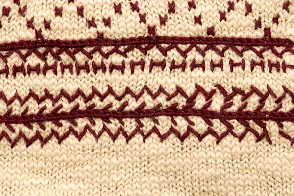 Knitted decorative pattern — Stock Photo, Image