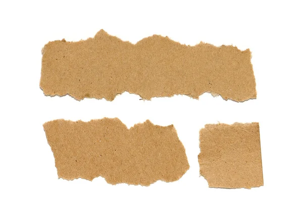 Peças de papel de papelão real — Fotografia de Stock