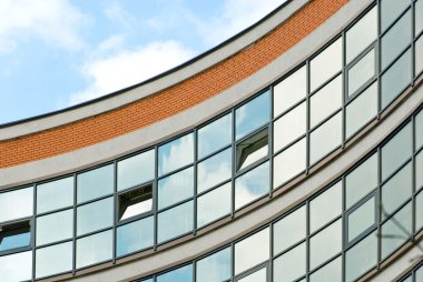 Windows of modern building clipart