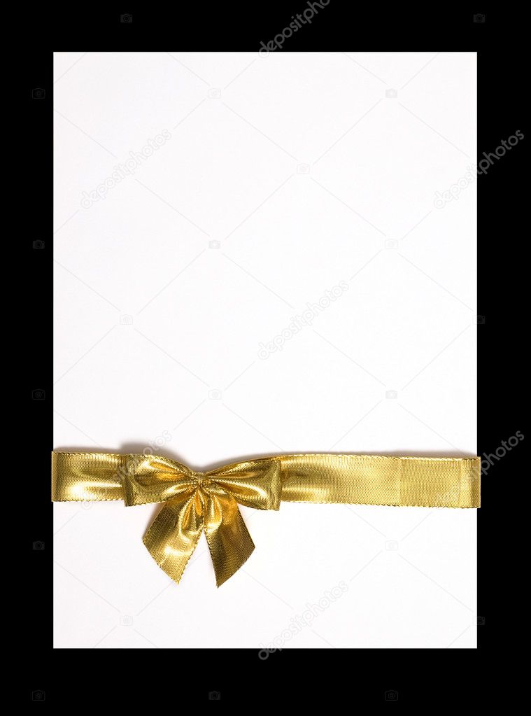 Beautiful gold bow