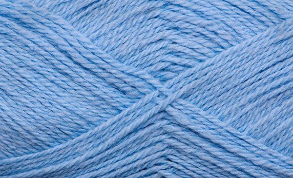 Fios de lã azul — Fotografia de Stock