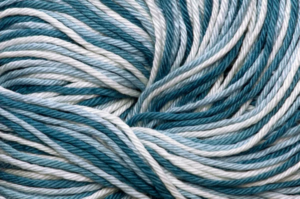 Fechar de fios de lã coloridos — Fotografia de Stock