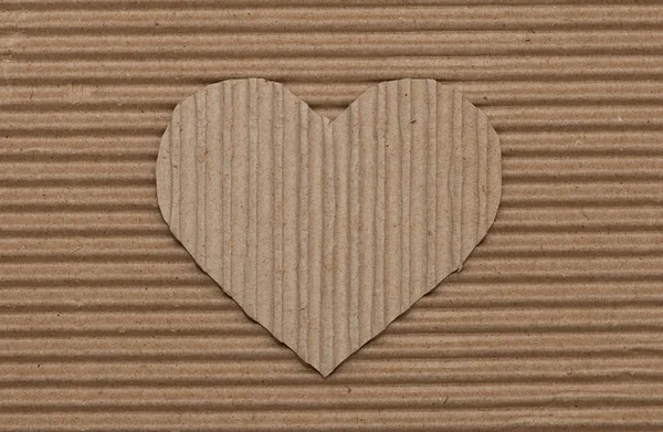 Cardboard heart — Stock Photo, Image