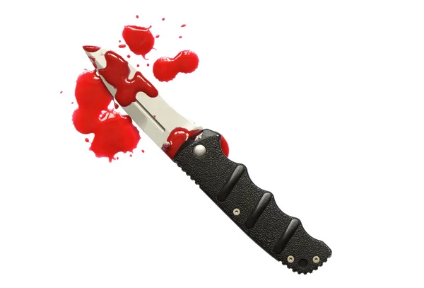 Sangre y cuchillo — Foto de Stock