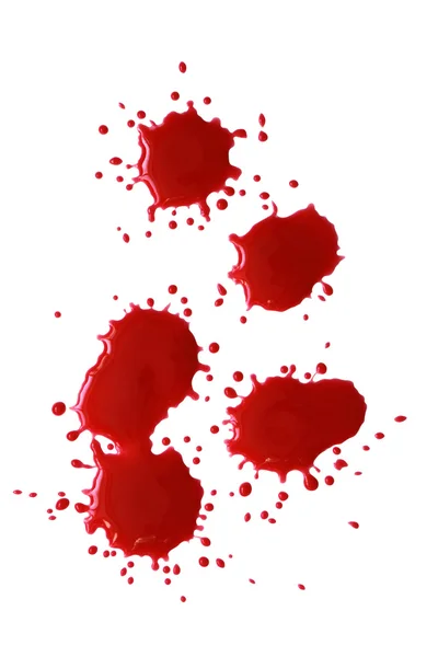 Rojo sangriento blots — Foto de Stock
