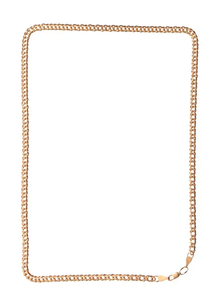 Gold Chain Frame — Stock Photo, Image