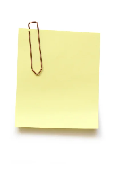 Paper Clip And Note — Stock Photo, Image