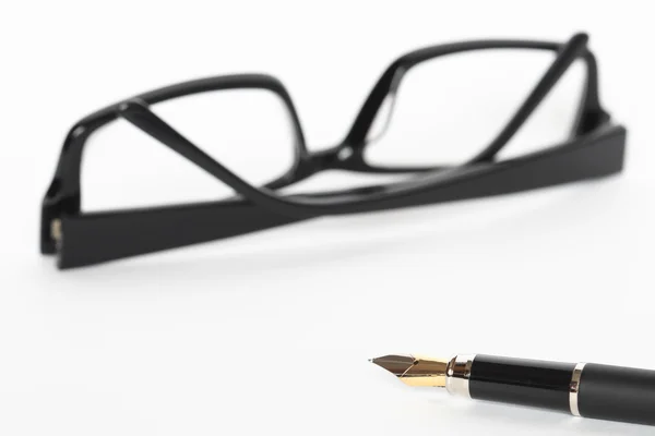 ペンや眼鏡 — ストック写真