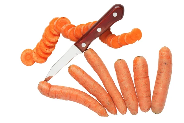 Zanahorias en rodajas — Foto de Stock