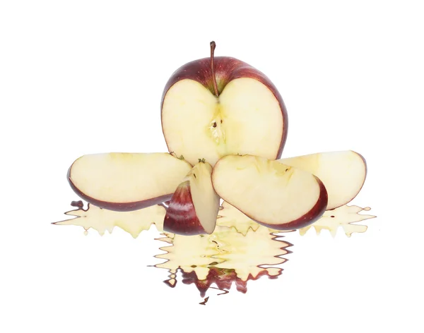 スライスされたりんご — ストック写真