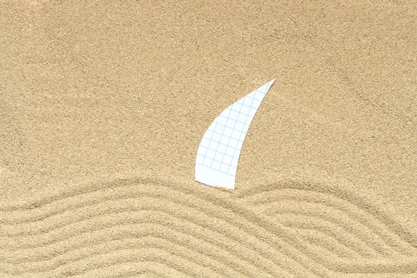 모래에 항해 — 스톡 사진