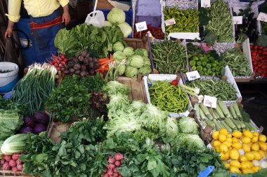 Street Market Vegetables clipart