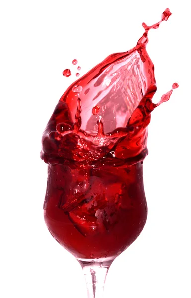Rozpryskiwania sok wiśniowy — Zdjęcie stockowe