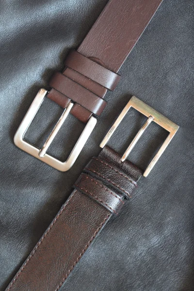 Belts On Leather — Stock Photo, Image