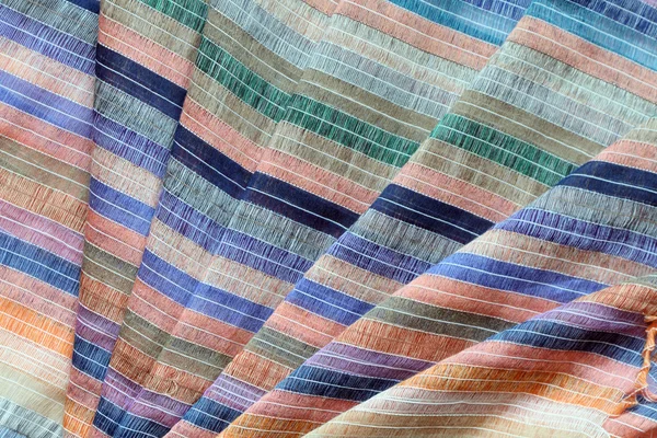 Kolorowe paski tkanina tło — Zdjęcie stockowe