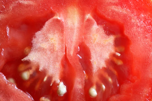 Plátky rajčat pozadí — Stock fotografie