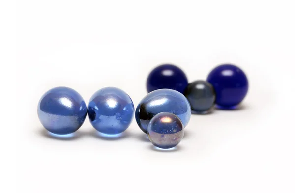 Bolas de vidrio azul — Foto de Stock