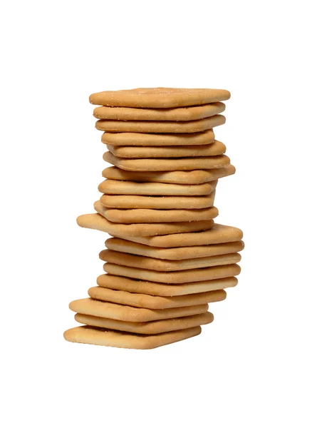 Pila de galletas saladas — Foto de Stock