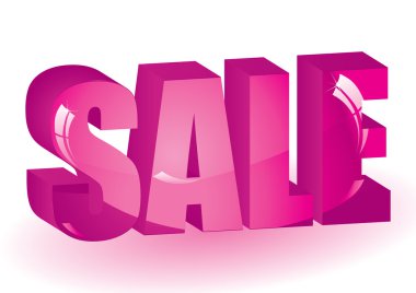 Pink glossy Sale clipart