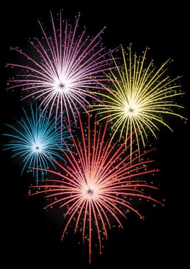 Star firework clipart