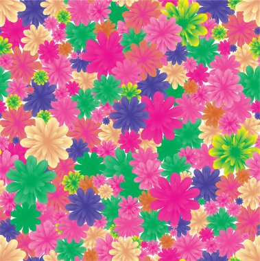 Floral seamless background, part 2 clipart