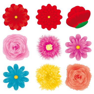 Flowers set, part 3 clipart