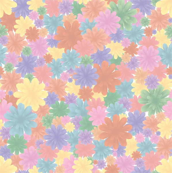 Floral seamless background, part 1 — Stock Vector