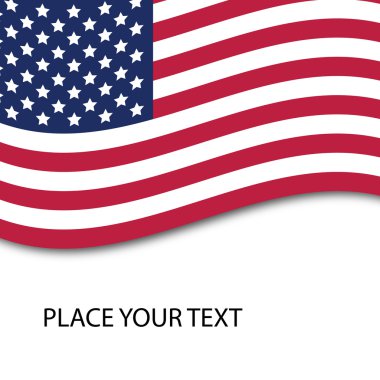 American flag, part 1 clipart