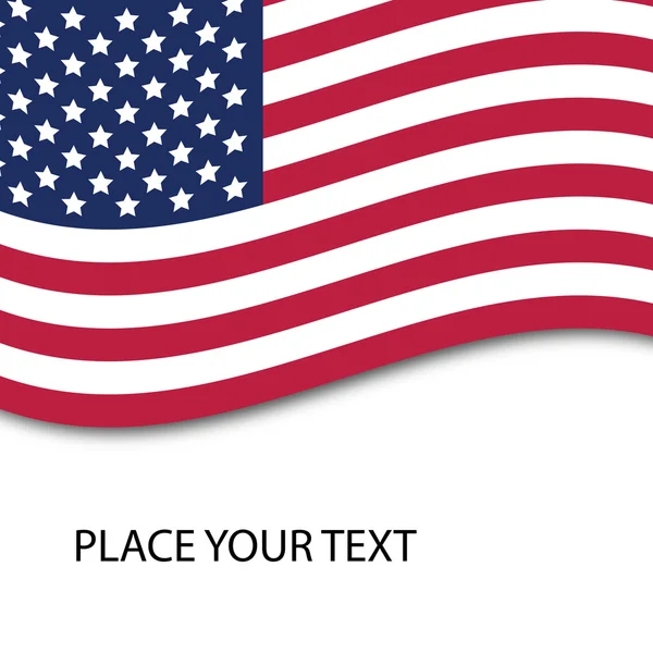Amerikanska flaggan, del 1 — Stock vektor