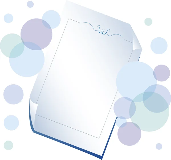 Feuille de papier, partie 1 — Image vectorielle