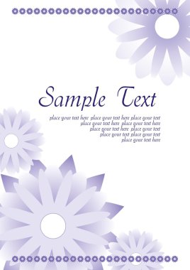 Blue flowers clipart