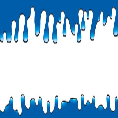 Blue paint with shadow clipart