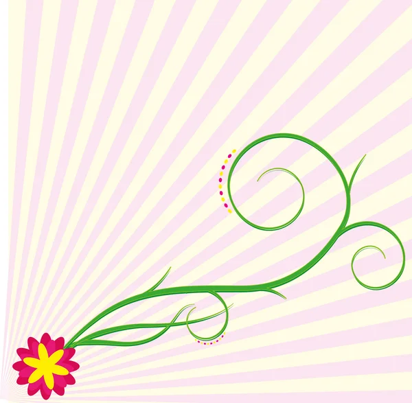 Terrain basque avec fleur — Image vectorielle