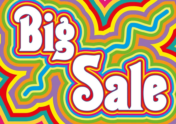 Big retro Sale — Stock Vector