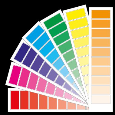 Color guide chart, part 4 clipart