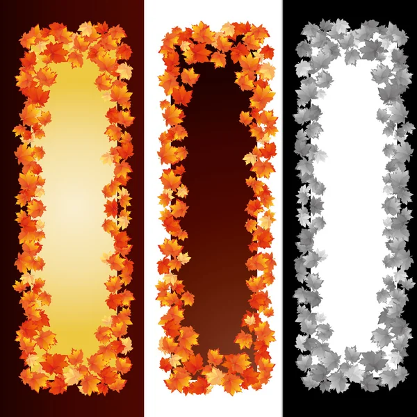 Bannières d'automne, partie 2 — Image vectorielle