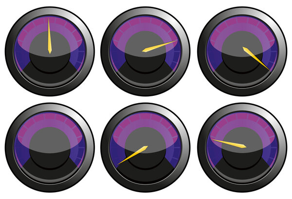 Purple speedometers