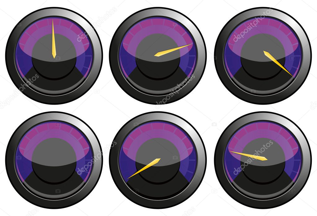 Purple speedometers