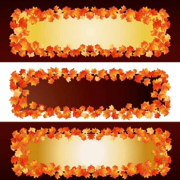 stock vector Autumn banners, part 1