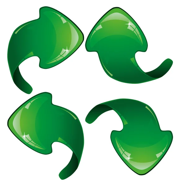 Πράσινα βέλη — Διανυσματικό Αρχείο