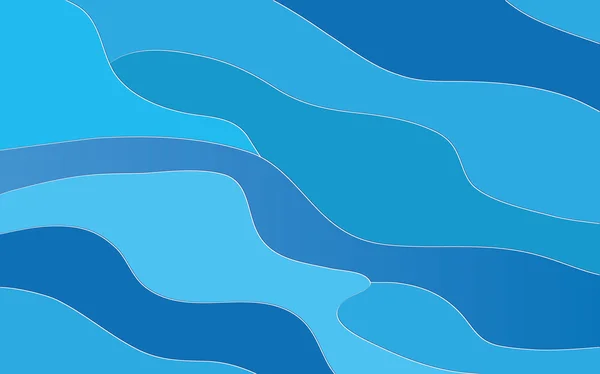 Blå vågor — Stock vektor