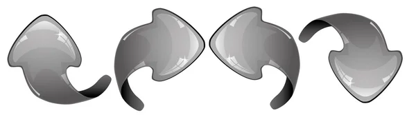 Flèches grises — Image vectorielle