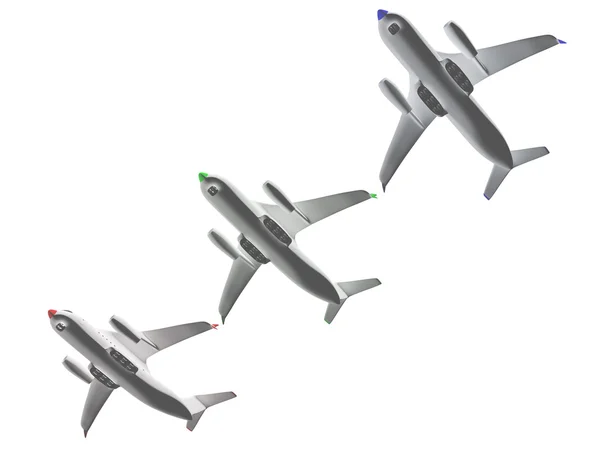 Flugzeug. 3d — Stockfoto