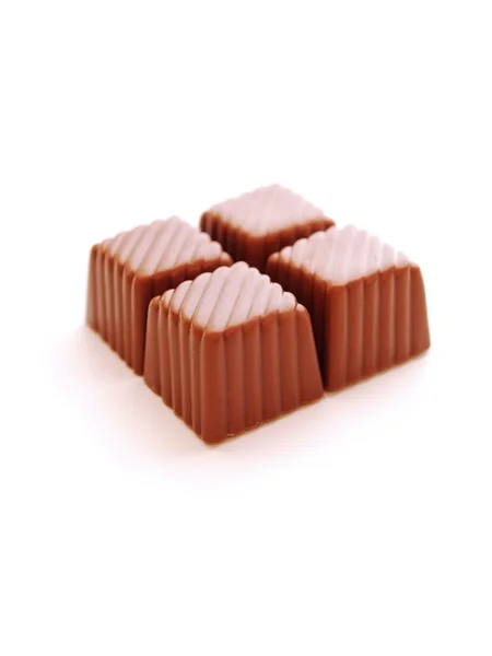 Cube chocolate candies — Stock Photo, Image
