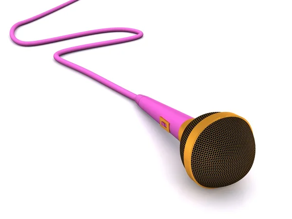 Micrófono rosa —  Fotos de Stock