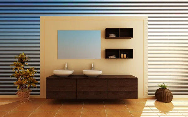Intérieur moderne d'une salle de bain — Photo