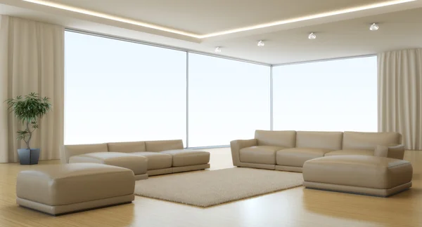Interior moderno de uma sala de estar — Fotografia de Stock